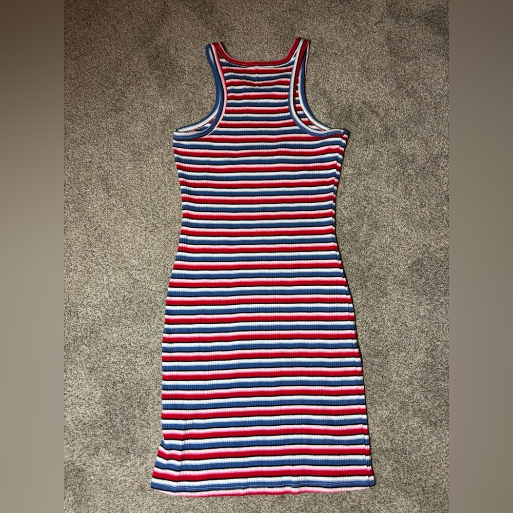 Aeropostale Red and White Sleeveless Sheath Dress . Junior Medium - Picture 2 of 4